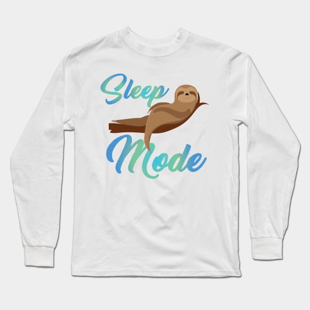 Sleep Mode Long Sleeve T-Shirt by Slothprint